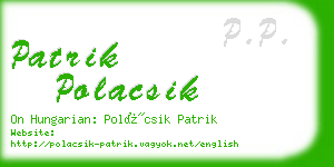 patrik polacsik business card